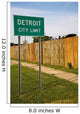 Detroit City Limit Sign Wall Decal