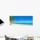 Exotic Beach with Gold Wall Decal