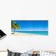 Exotic Beach with Gold Wall Decal