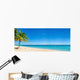 Exotic Beach with Gold Wall Decal