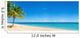 Exotic Beach with Gold Wall Decal