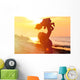 Mother and Little Daughter Wall Decal