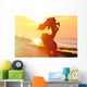 Mother and Little Daughter Wall Decal