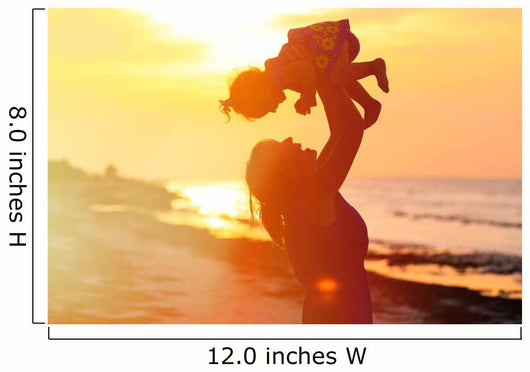Mother and Little Daughter Wall Decal
