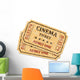 Cinema Movie Theatre Tickets Wall Decal