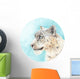 Illustrated Snow Leopard Wall Decal