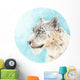 Illustrated Snow Leopard Wall Decal