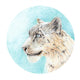 Illustrated Snow Leopard Wall Decal