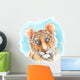Illustrated Tiger Cub Wall Decal