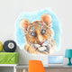 Illustrated Tiger Cub Wall Decal