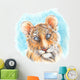 Illustrated Tiger Cub Wall Decal