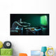 Mann Spielt Videospiele Auf Wall Decal