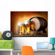Beer and Barrel Wall Decal
