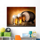 Beer and Barrel Wall Decal
