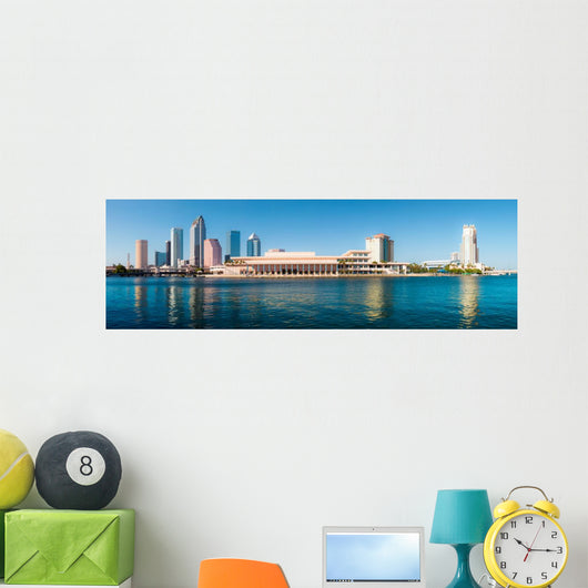 Tampa Skyline Wall Decal Panoramic Wall Decal