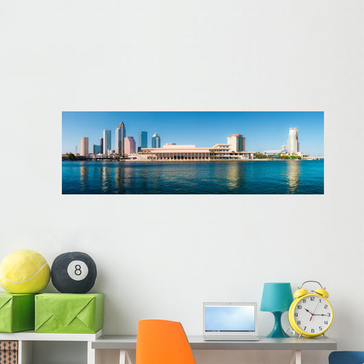 Tampa Skyline Wall Decal Panoramic Wall Decal