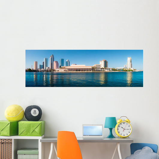 Tampa Skyline Wall Decal Panoramic Wall Decal