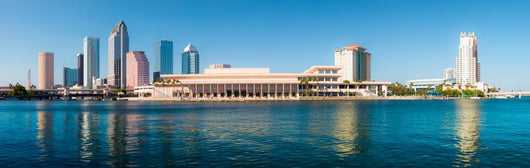 Tampa Skyline Wall Decal Panoramic Wall Decal