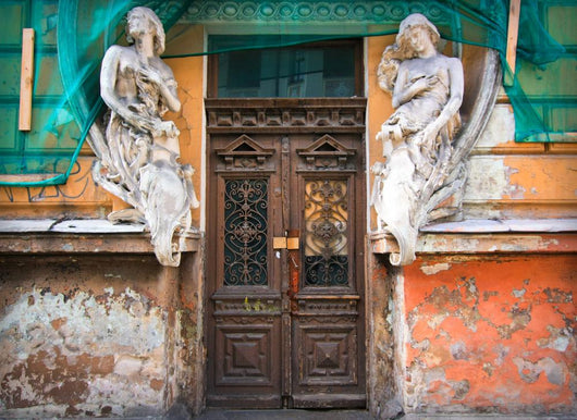 Restoration Old Abandoned House Wall Decal