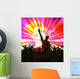 Group Dancing People Music Wall Decal