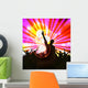 Group Dancing People Music Wall Decal