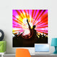 Group Dancing People Music Wall Decal