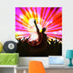 Group Dancing People Music Wall Decal