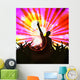 Group Dancing People Music Wall Decal
