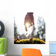 Hand Man above Blue Wall Decal