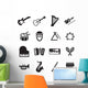 Musical Instruments Icons Wall Decal