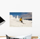 Man Snow Skiing against Wall Decal Design 2