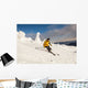 Man Snow Skiing against Wall Decal Design 2
