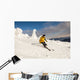 Man Snow Skiing against Wall Decal Design 2