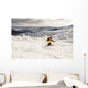 Man Snow Skiing against Wall Decal Design 1