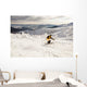 Man Snow Skiing against Wall Decal Design 1