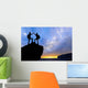 Silhouette Two People Man Wall Decal