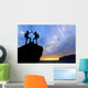 Silhouette Two People Man Wall Decal