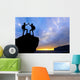 Silhouette Two People Man Wall Decal