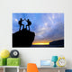 Silhouette Two People Man Wall Decal