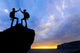 Silhouette Two People Man Wall Decal