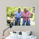 Grandfather Grandson and Son Wall Decal