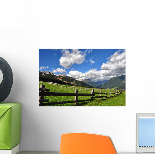 Val Di Fassa Veduta Wall Decal