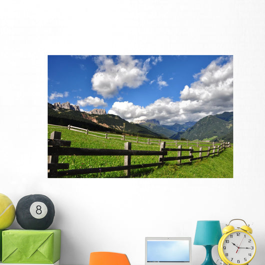 Val Di Fassa Veduta Wall Decal
