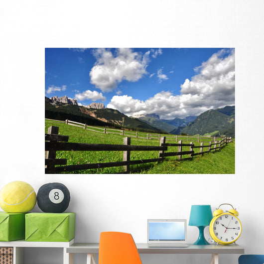 Val Di Fassa Veduta Wall Decal