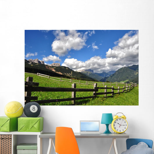 Val Di Fassa Veduta Wall Decal