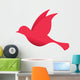 Red Bird Flight Wall Decal