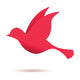Red Bird Flight Wall Decal