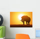 Elephant Silhouette Wall Decal Design 2
