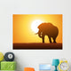Elephant Silhouette Wall Decal Design 2