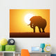 Elephant Silhouette Wall Decal Design 2
